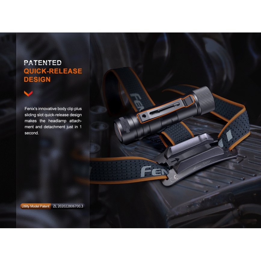 Fenix HM71R - Επαναφορτιζόμενος φακός κεφαλής LED LED/USB IP68 2700 γυαλιστερό 400 h 5000 mAh