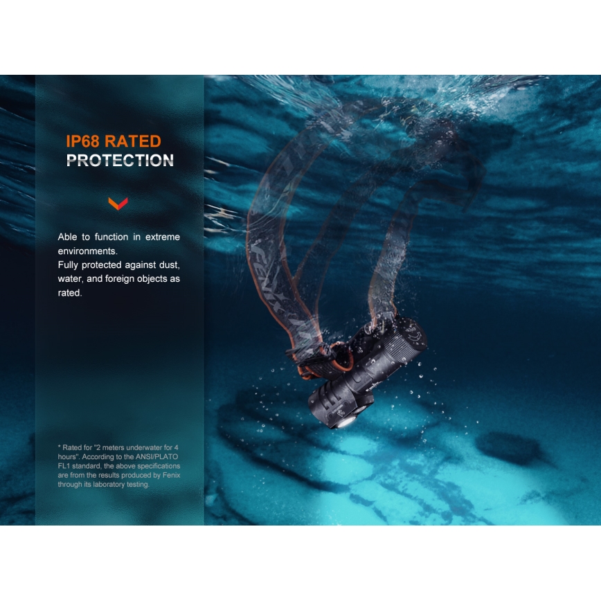 Fenix HM71R - Επαναφορτιζόμενος φακός κεφαλής LED LED/USB IP68 2700 γυαλιστερό 400 h 5000 mAh