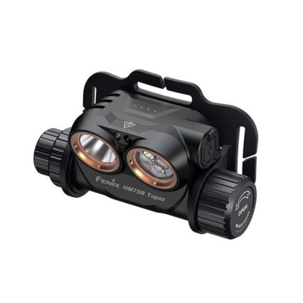 Fenix HM75RTOPAZ - LED Dimming επαναφορτιζόμενο φακός κεφαλής LED/USB IP68 1600 γυαλιστερό 210 h 4000 mAh