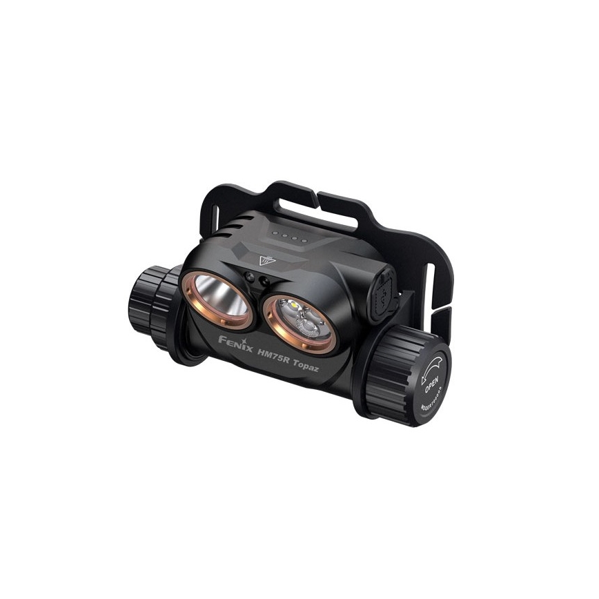 Fenix HM75RTOPAZ - LED Dimming επαναφορτιζόμενος φακός κεφαλής LED/USB IP68 1600 lm 210 h