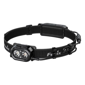 Fenix HP12RTABL - Επαναφορτιζόμενος φακός κεφαλής LED/USB με ρύθμιση φωτεινότητας, 4000 mAh, IP66, 1300 lm, 310 ώρες, μαύρος