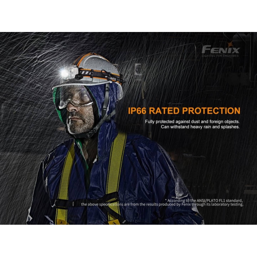 Fenix HP25RV20 - Επαναφορτιζόμενος φακός κεφαλής LED ντιμαριζόμενος 3xLED/1x21700 IP66 1600 lm 800 ώρες