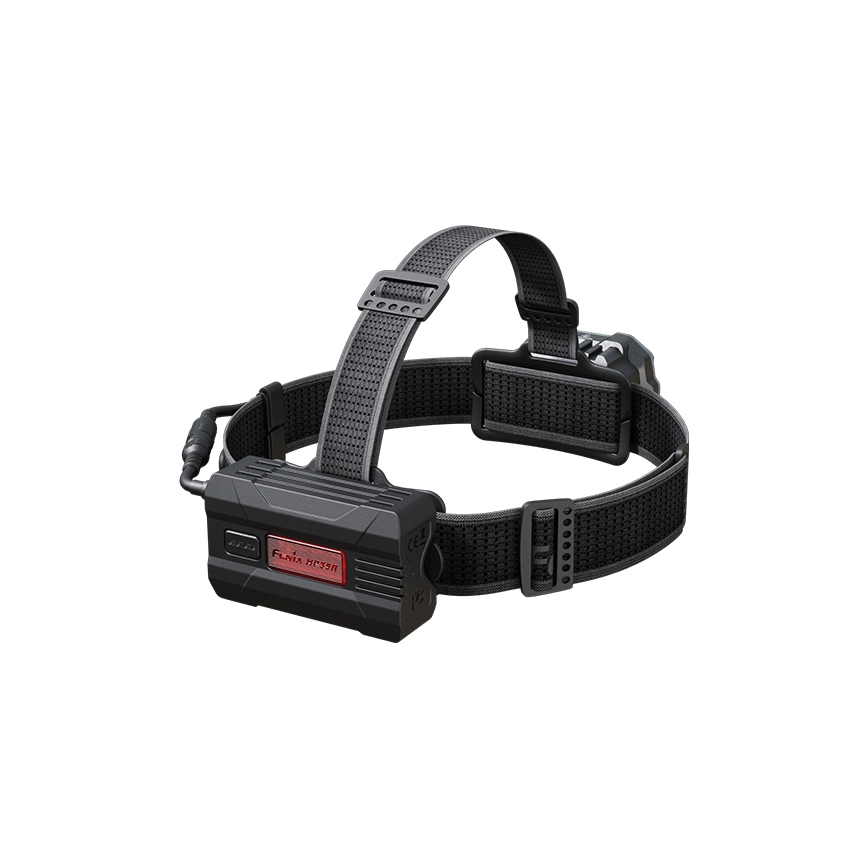 Fenix HP35R - Ρυθμιζόμενος επαναφορτιζόμενος φακός κεφαλής LED/USB, 5000 mAh, IP66, 4000 lm, 500 ώρες, μαύρος