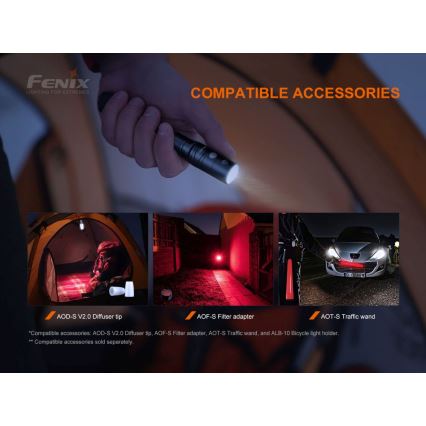 Fenix LD22V20 - LED Επαναφορτιζόμενος φακός LED / USB IP66 800 lm 220 ώρες