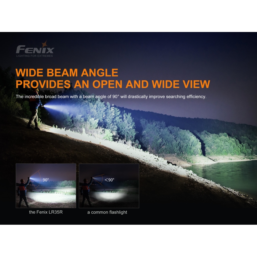 Fenix LR35R - LED Επαναφορτιζόμενος φακός 6xLED/2x21700 4000 mAh IP68 10000 lm 80 ώρες