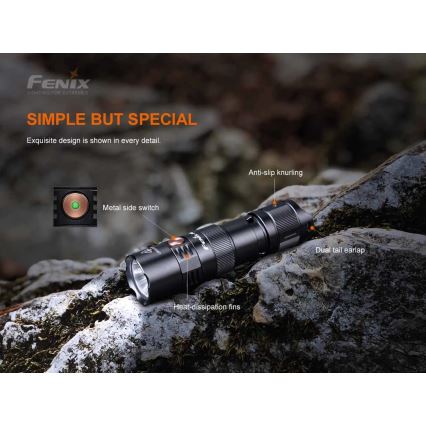 Fenix PD25R - Επαναφορτιζόμενος φακός LED LED/USB/1xCR123A IP68 800 lm 70 h 700 mAh