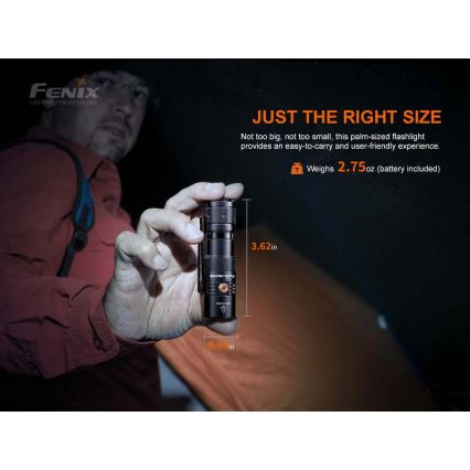Fenix PD25R - Επαναφορτιζόμενος φακός LED LED/USB/1xCR123A IP68 800 lm 70 h 700 mAh