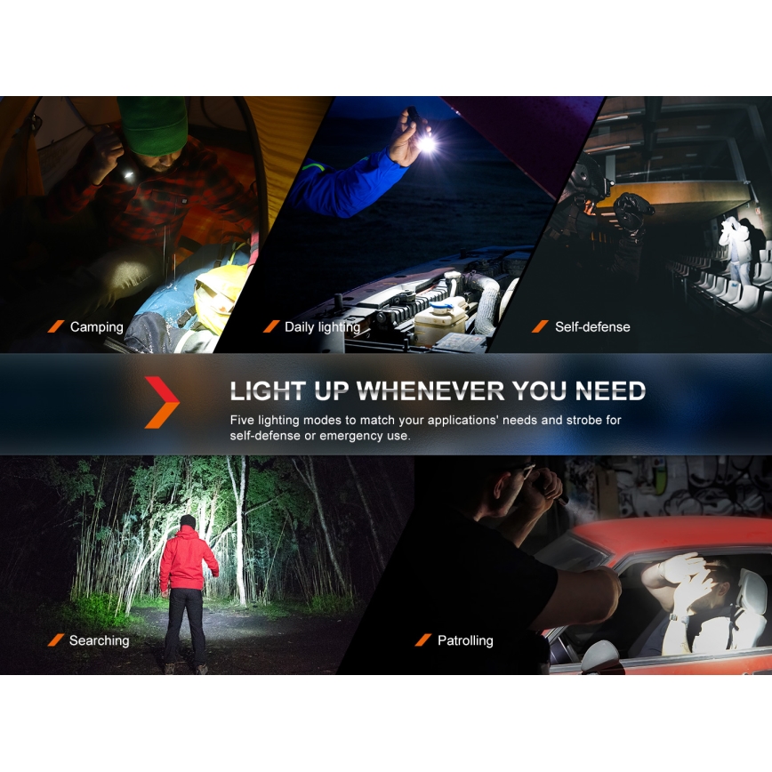 Fenix PD35R - Επαναφορτιζόμενος φακός LED LED/USB/2xCR123A IP68 1700 lm 100 h 3400 mAh
