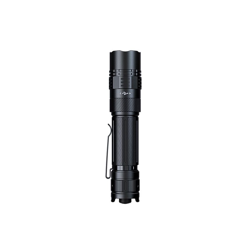 Fenix PD36RACE - Επαναφορτιζόμενος LED φακός με ρύθμιση έντασης, LED/USB, 5000 mAh, IP68, 3000 lm, 63,45 h, μαύρος