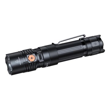 Fenix PD36RACE - Επαναφορτιζόμενος LED φακός με ρύθμιση έντασης, LED/USB, 5000 mAh, IP68, 3000 lm, 63,45 h, μαύρος