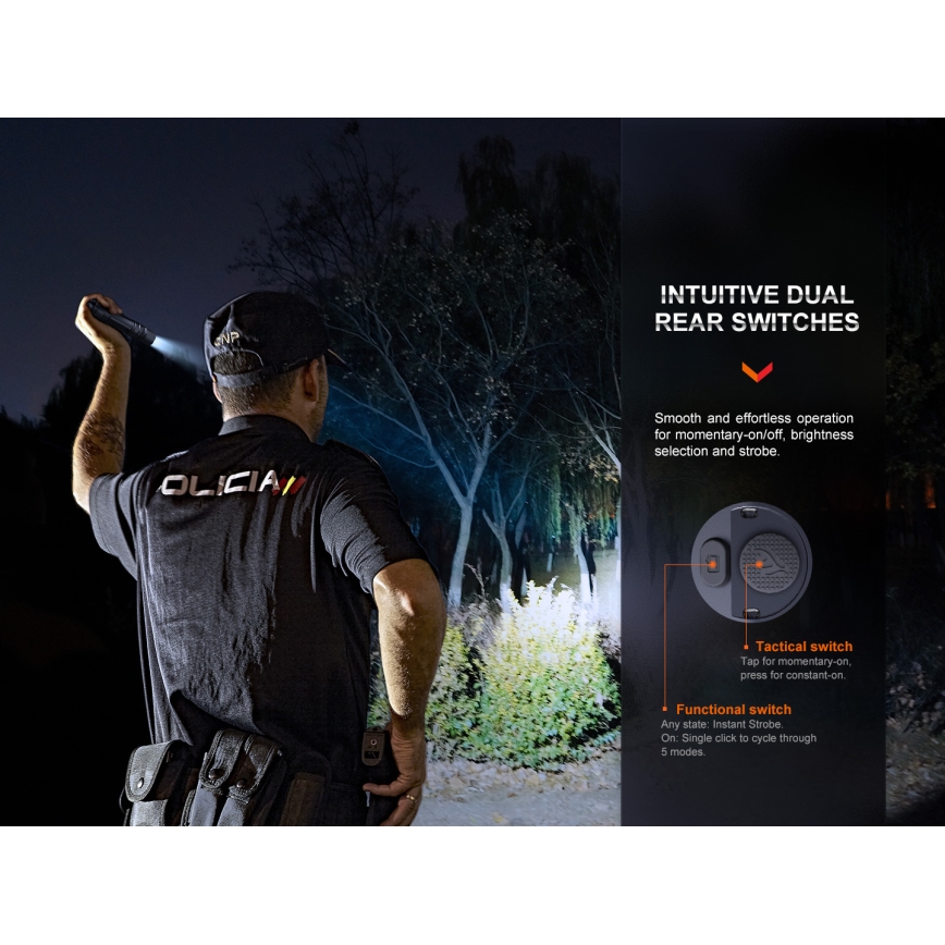 Fenix PD36RPRO - LED Τακτικός επαναφορτιζόμενος φακός LED/USB IP68 2800 lm 42 h 5000 mAh