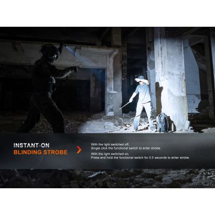 Fenix PD36RPRO - LED Τακτικός επαναφορτιζόμενος φακός LED/USB IP68 2800 lm 42 h 5000 mAh