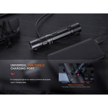 Fenix PD36RPRO - LED Τακτικός επαναφορτιζόμενος φακός LED/USB IP68 2800 lm 42 h 5000 mAh
