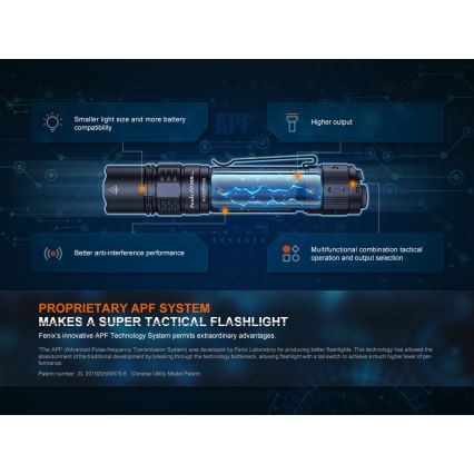 Fenix PD36RPRO - LED Τακτικός επαναφορτιζόμενος φακός LED/USB IP68 2800 lm 42 h 5000 mAh