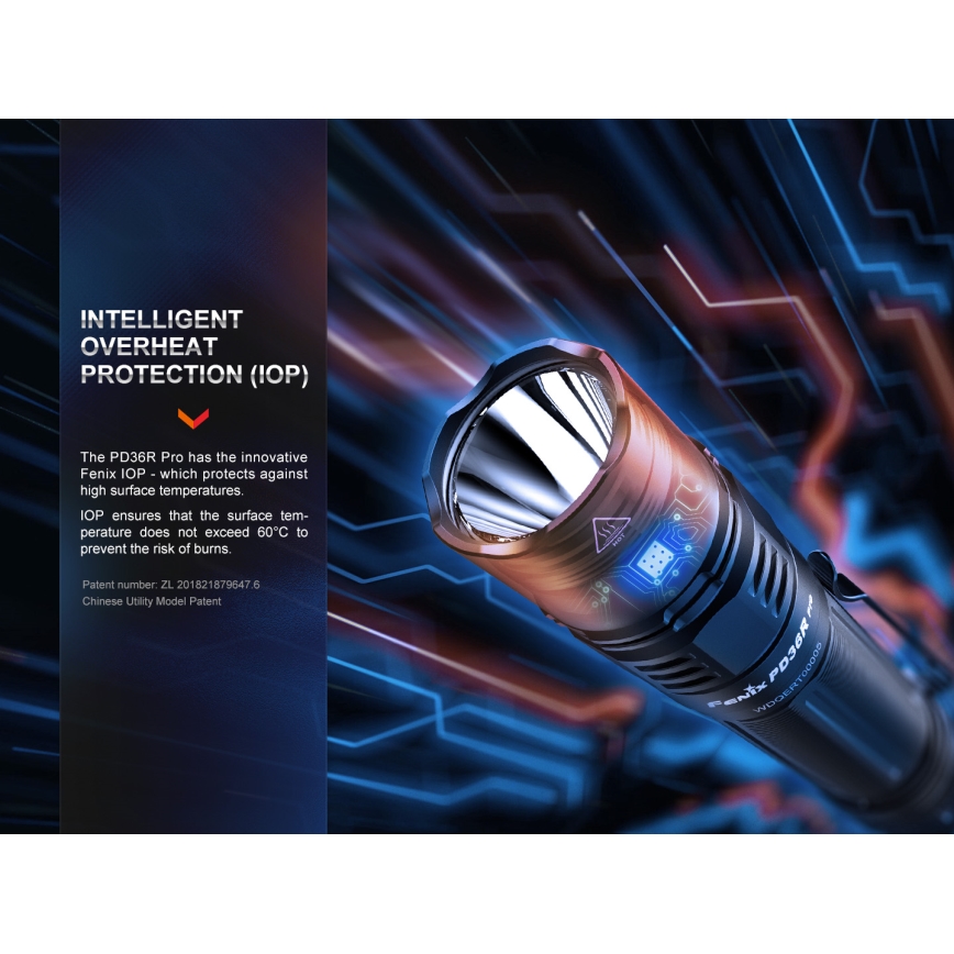 Fenix PD36RPRO - LED Τακτικός επαναφορτιζόμενος φακός LED/USB IP68 2800 lm 42 h 5000 mAh