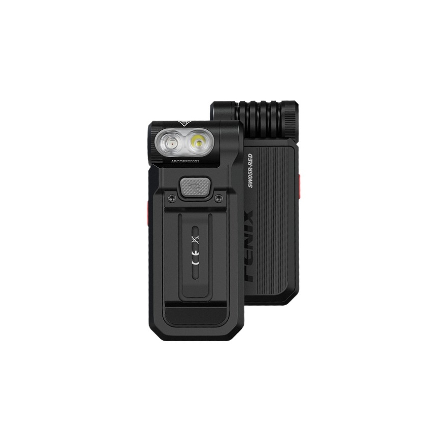 Fenix SW05RREDBLC - LED Dimming επαναφορτιζόμενος φακός LED/USB IPX6 150 lm 49 h μαύρο