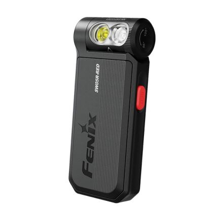 Fenix SW05RREDBLC - LED Dimming επαναφορτιζόμενος φακός LED/USB IPX6 150 lm 49 h μαύρο
