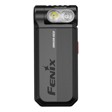 Fenix SW05RREDBLC - LED Dimming επαναφορτιζόμενος φακός LED/USB IPX6 150 lm 49 h μαύρο