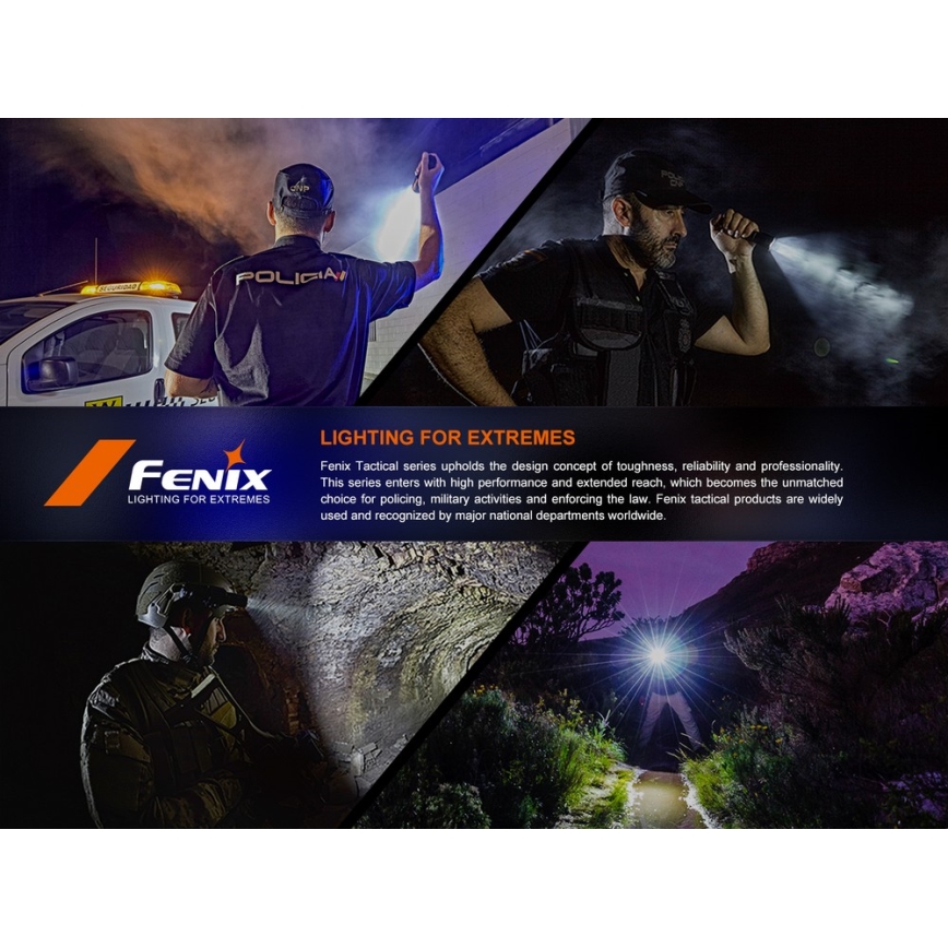 Fenix SW05RUVBLC - Επαναφορτιζόμενος LED φακός με ρύθμιση φωτεινότητας LED/USB IPX6 150 lm 49 ώρες 700 mAh μαύρο