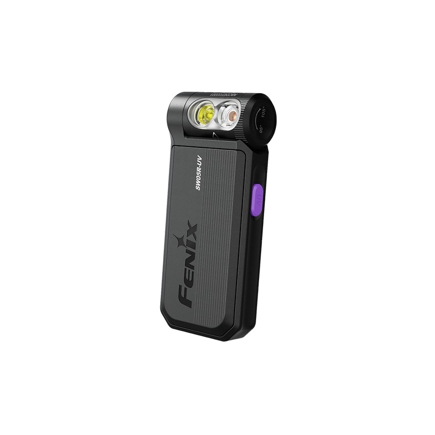 Fenix SW05RUVBLC - Επαναφορτιζόμενος LED φακός με ρύθμιση φωτεινότητας LED/USB IPX6 150 lm 49 ώρες 700 mAh μαύρο