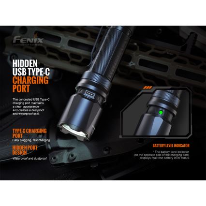 Fenix TK20RV20 - LED Επαναφορτιζόμενος φακός LED / USB IP68 3000 lm 48 ώρες