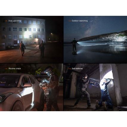 Fenix TK21RBLK - Ρυθμιζόμενος επαναφορτιζόμενος φακός LED/USB 6000 mAh IP68 3600 lm 72,5 h μαύρος