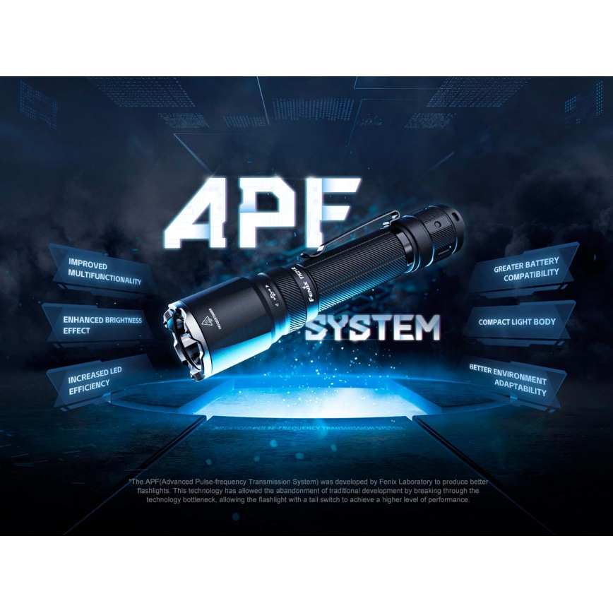 Fenix TK21RBLK - Ρυθμιζόμενος επαναφορτιζόμενος φακός LED/USB 6000 mAh IP68 3600 lm 72,5 h μαύρος