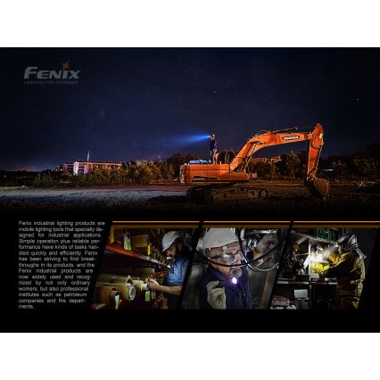 Fenix WT16R - Επαναφορτιζόμενος φακός LED 2xLED / USB IP66 300 lm 30 ώρες