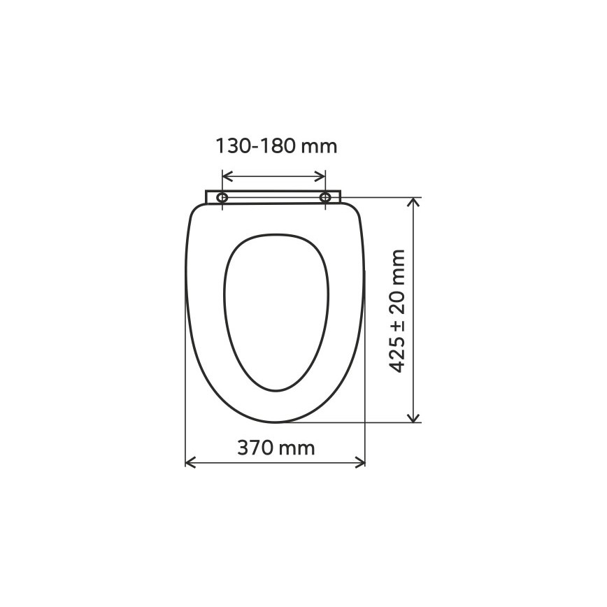 FERRO - Κάθισμα WC duroplast/λευκό