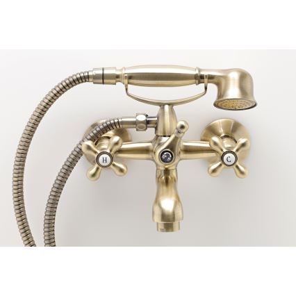 FERRO - Σετ μπανιέρας με μίκτη ANTICA σε μπρονζέ