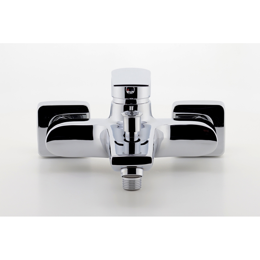 FERRO - Μπαταρία μπανιέρας ALGEO SQUARE, γυαλιστερό χρώμιο