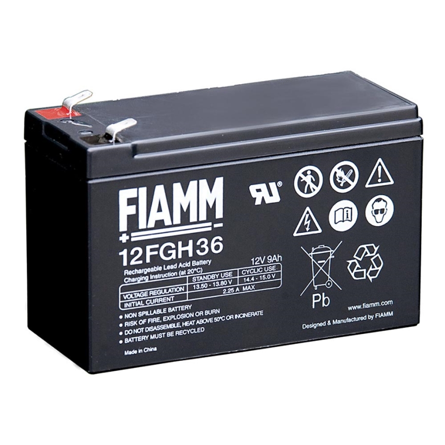 Fiamm 12FGH36 - Μπαταρία μολύβδου-οξέος 12V/9Ah/faston 6,3mm