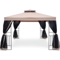 Fieldmann - Κιόσκι κήπου 3x3 m μπεζ/μαύρο