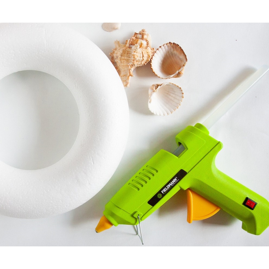 Fieldmann - Πιστόλι θερμοκόλλησης 100W/230V πράσινο