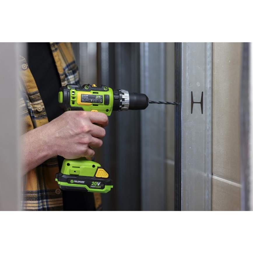 Fieldmann - Επαναφορτιζόμενο κρουστικό δράπανο 20V