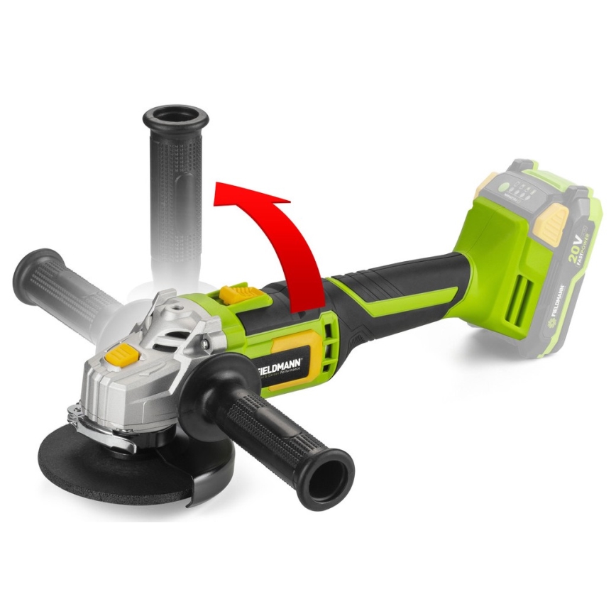 Fieldmann - Επαναφορτιζόμενο γωνιακός τροχός 20V