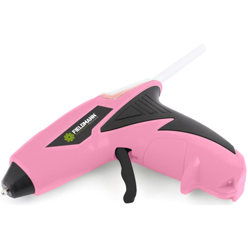 Fieldmann - Ασύρματο πιστόλι θερμοκόλλησης 4V 1500 mAh ροζ