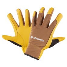 Fieldmann - Γάντια εργασίας κίτρινο/καφέ