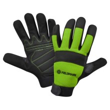 Fieldmann - Γάντια εργασίας μαύρο/πράσινο