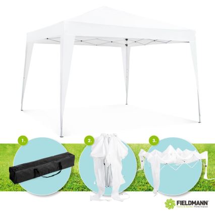 Fieldmann - Κιόσκι κήπου 3x3 m λευκό