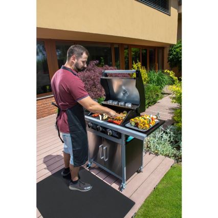 Fieldmann - Υγραερίου ψησταριά με 3 καυστήρες, ματ χρώμιο