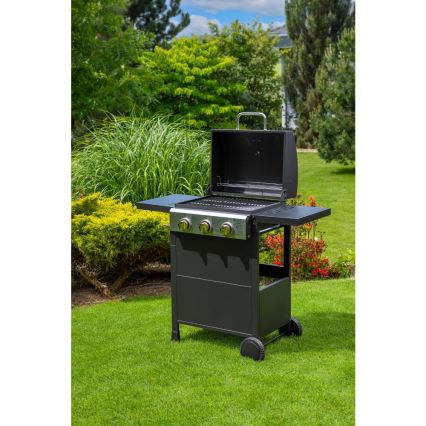 Fieldmann - Υγραερίου ψησταριά με 3 καυστήρες, μαύρο