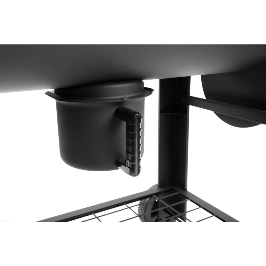 Fieldmann - Ψησταριά κάρβουνου με καπάκι και καπνιστήρι μαύρο