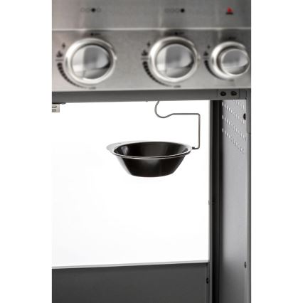 Fieldmann - Ψησταριά υγραερίου 5 καυστήρων, ματ χρώμιο