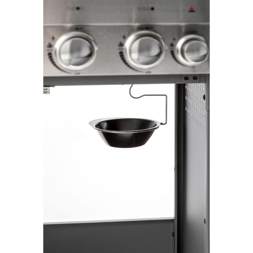 Fieldmann - Ψησταριά υγραερίου 5 καυστήρων, ματ χρώμιο