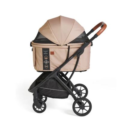 Fikago - Καροτσάκι για σκύλους και γάτες AGILE HUGGY μπεζ