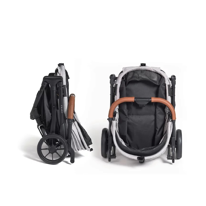 Fikago - Καροτσάκι για σκύλους και γάτες AGILE HUGGY μπεζ