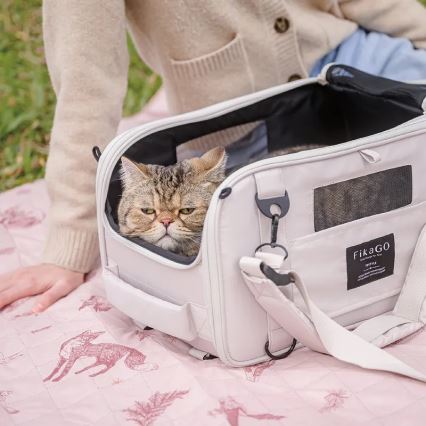 Fikago - Τσάντα μεταφοράς για σκύλους και γάτες TRUFFLE Γκρι