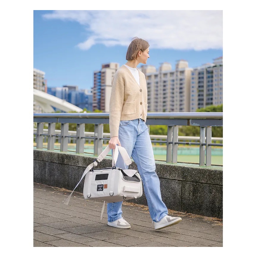 Fikago - Τσάντα μεταφοράς για σκύλους και γάτες TRUFFLE Γκρι