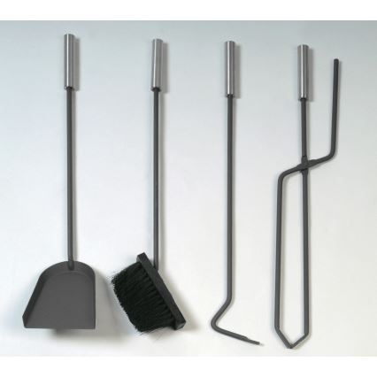 Fireplace tools 5 τμχ μαύρο